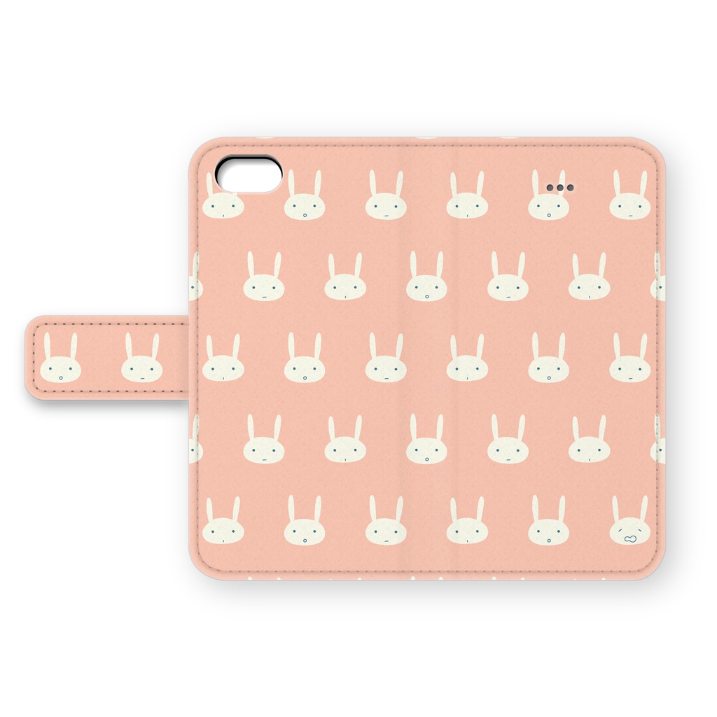 うさぎのiPhoneカバー（ピンク）