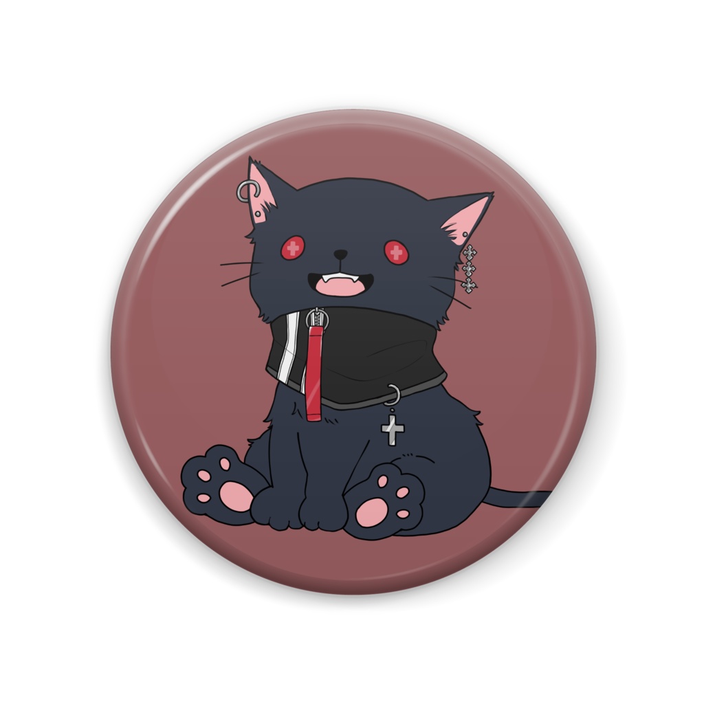 【1周年記念】那月いよ - いよ風ゆる猫 - 缶バッジ