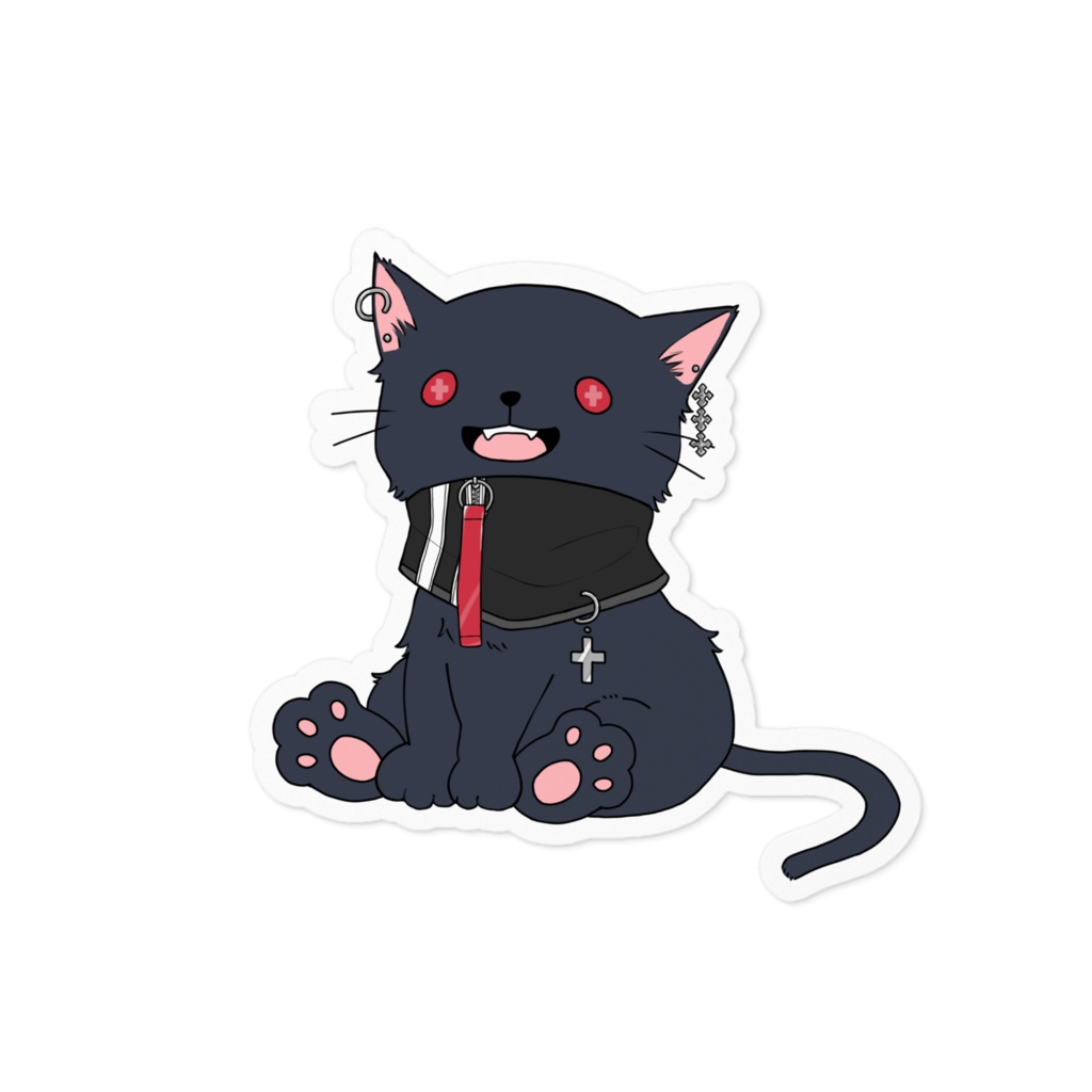 【1周年記念】那月いよ - いよ風ゆる猫 - ステッカー