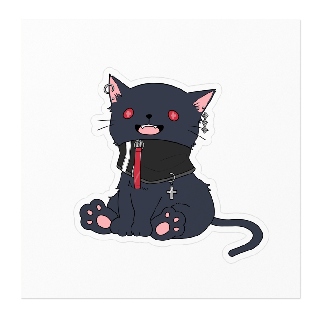 【1周年記念】那月いよ - いよ風ゆる猫 - ステッカー