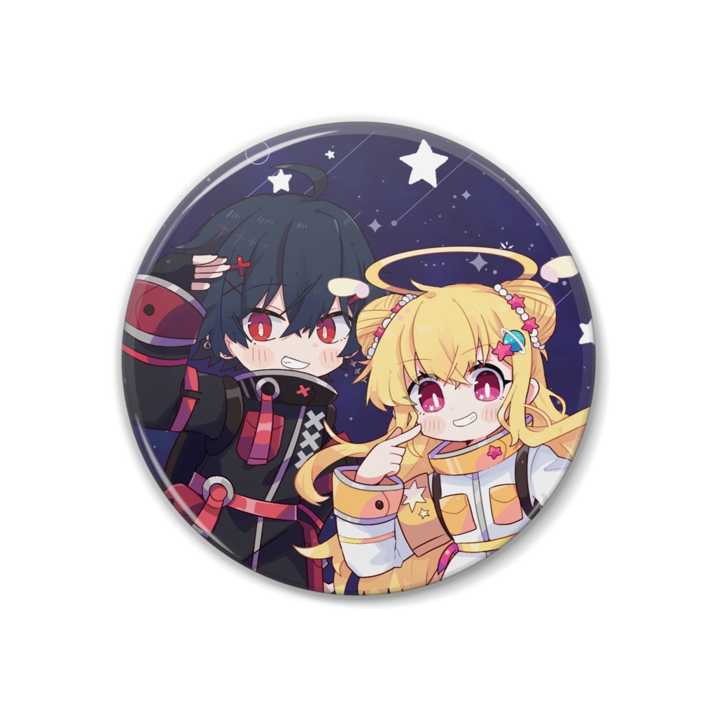 【水那月777日記念】記念イラスト - 缶バッジ