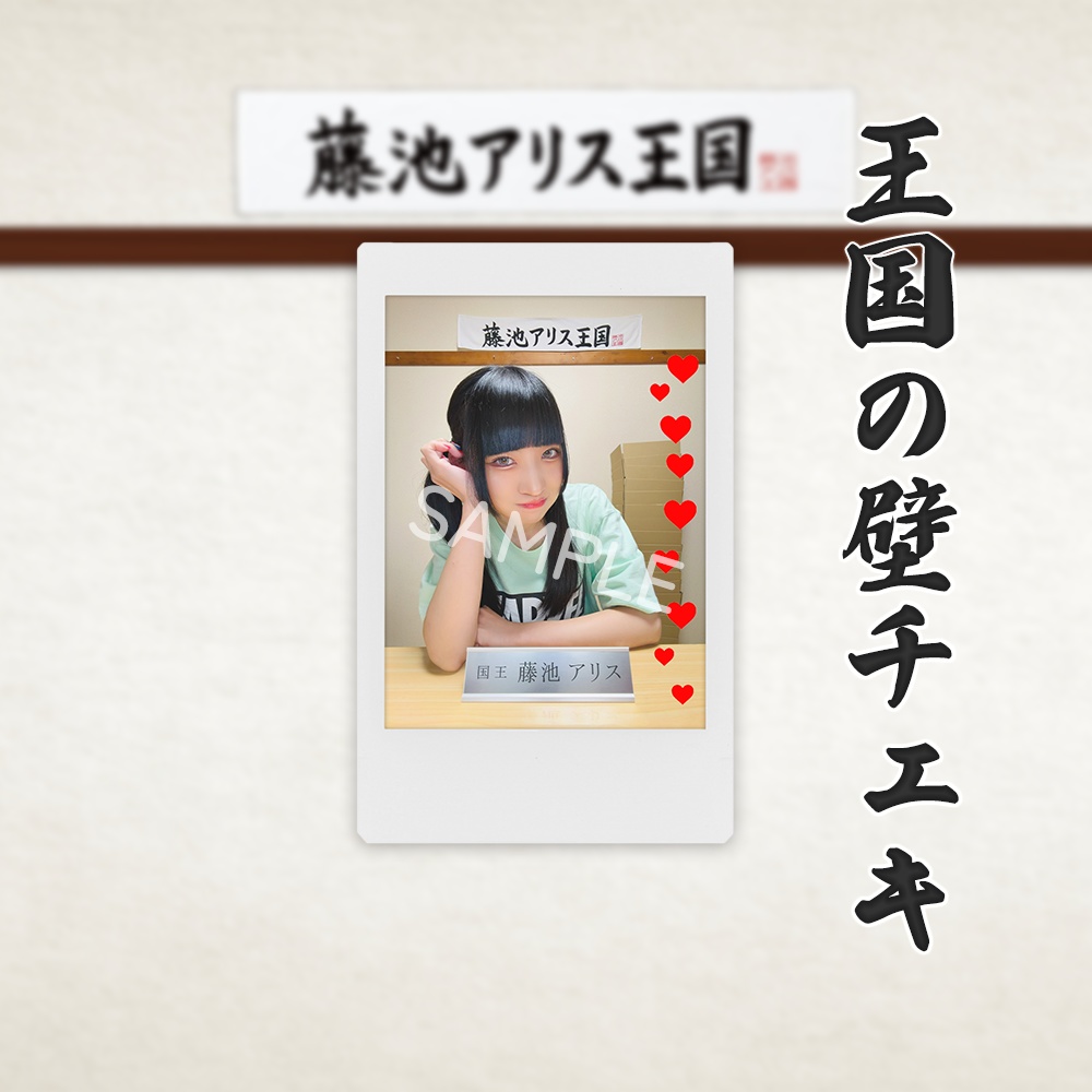 ありがとう王国の壁チェキ