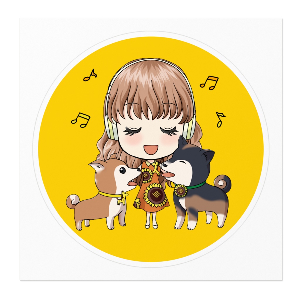 Nami×なっち×くっくん イエローステッカー