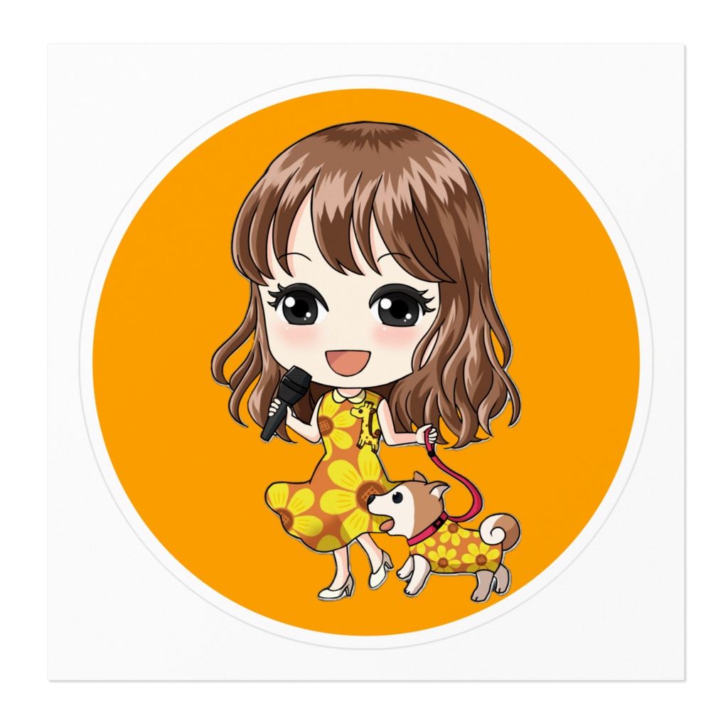 Nami×なっち オレンジステッカー