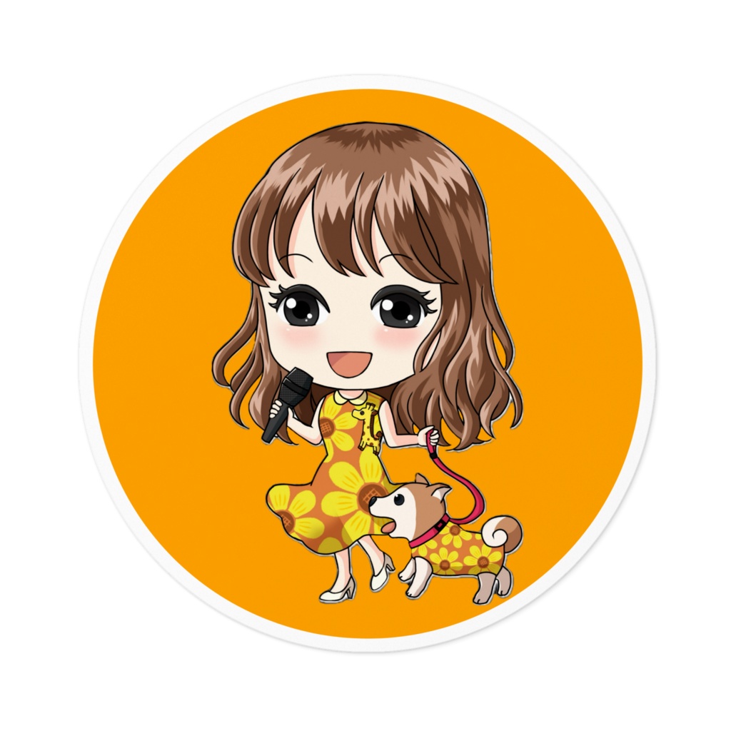 Nami×なっち　オレンジステッカー