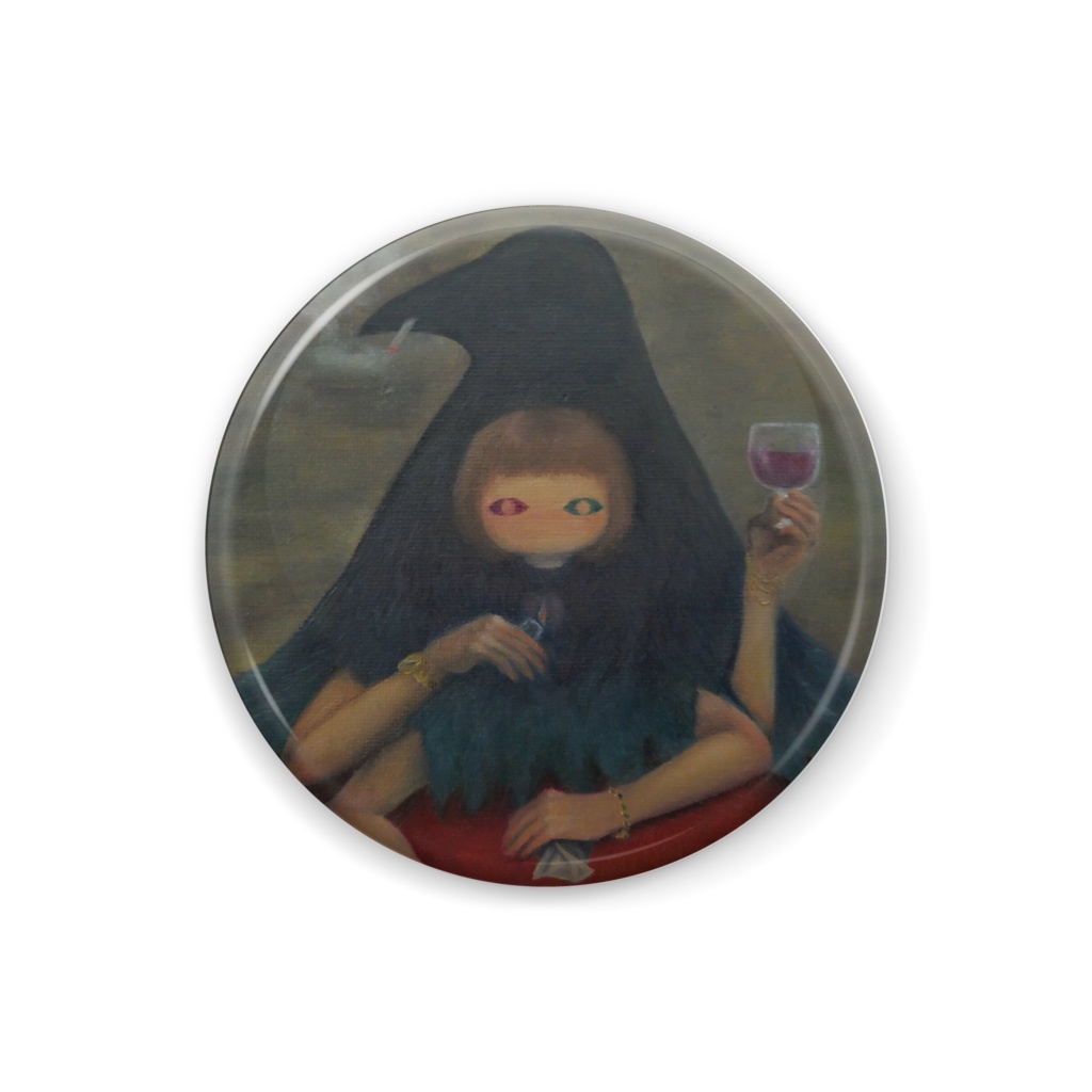 『娑婆毛の肖像』缶バッジ 