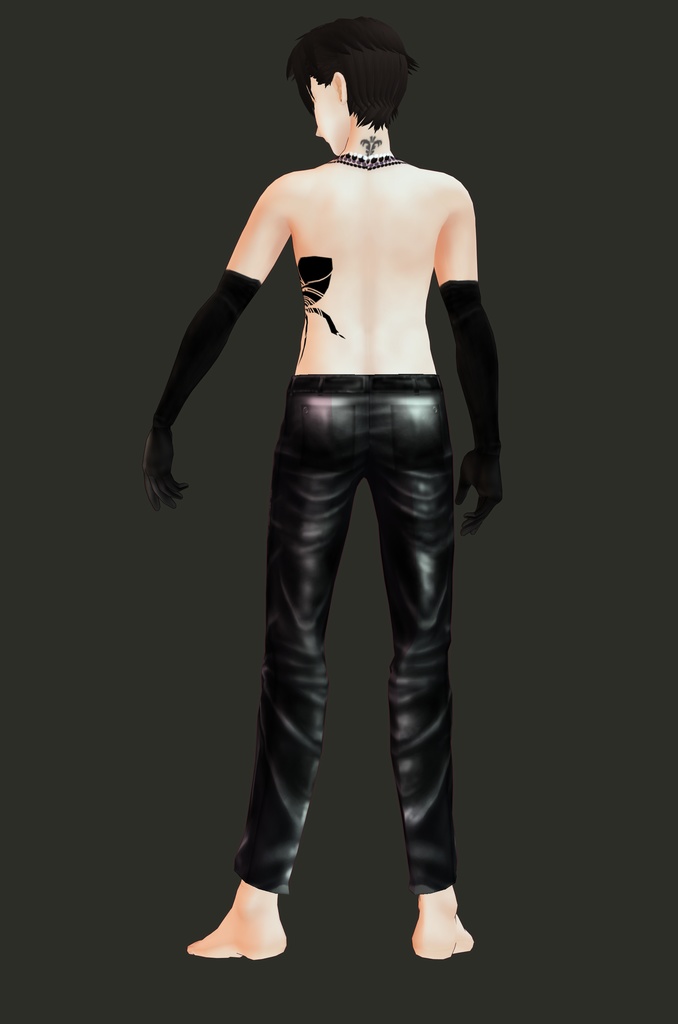 【VRoid正式版】レザーパンツ&フェチテクスチャセット【試着有】