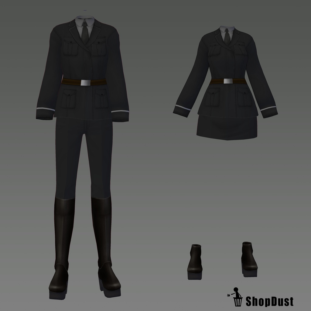 【VRoidStudio正式版】軍服風テクスチャ【試着あり】