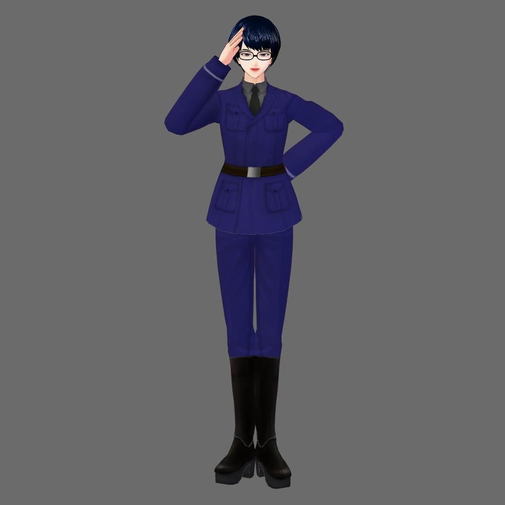 【VRoidStudio正式版】軍服風テクスチャ【試着あり】