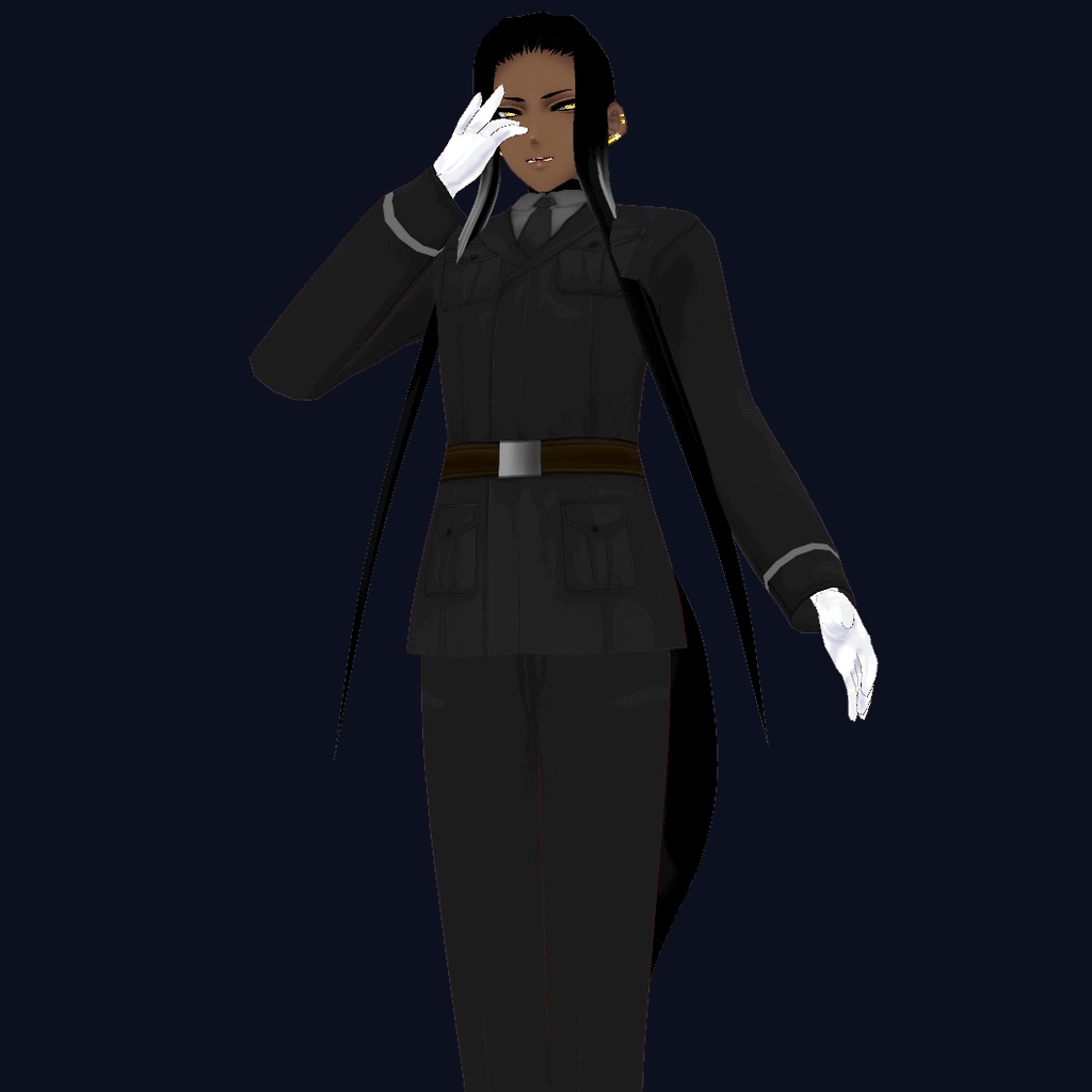 【VRoidStudio正式版】軍服風テクスチャ【試着あり】