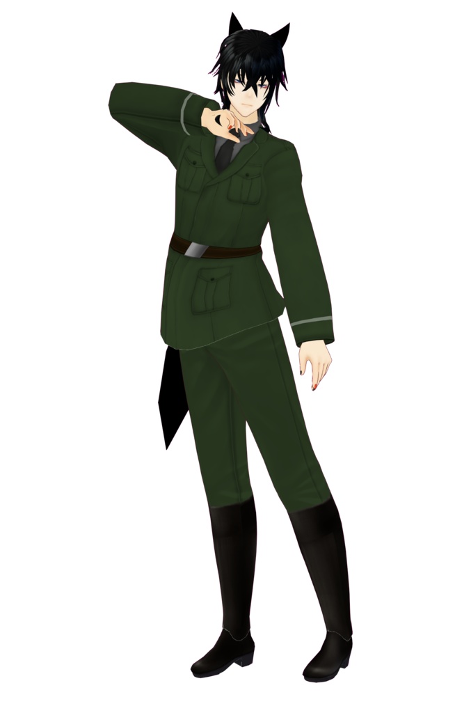 【VRoidStudio正式版】軍服風テクスチャ【試着あり】