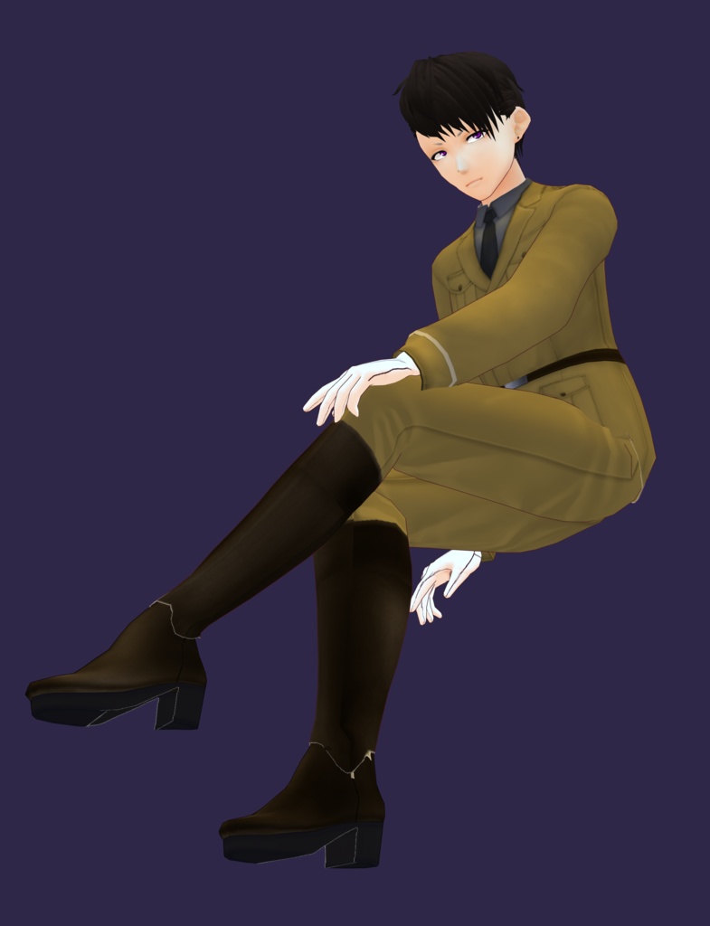 【VRoidStudio正式版】軍服風テクスチャ【試着あり】