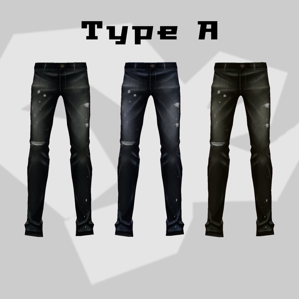 【VRoid正式版】ヴィンテージジーンズ【男性VRoid】#VRoid