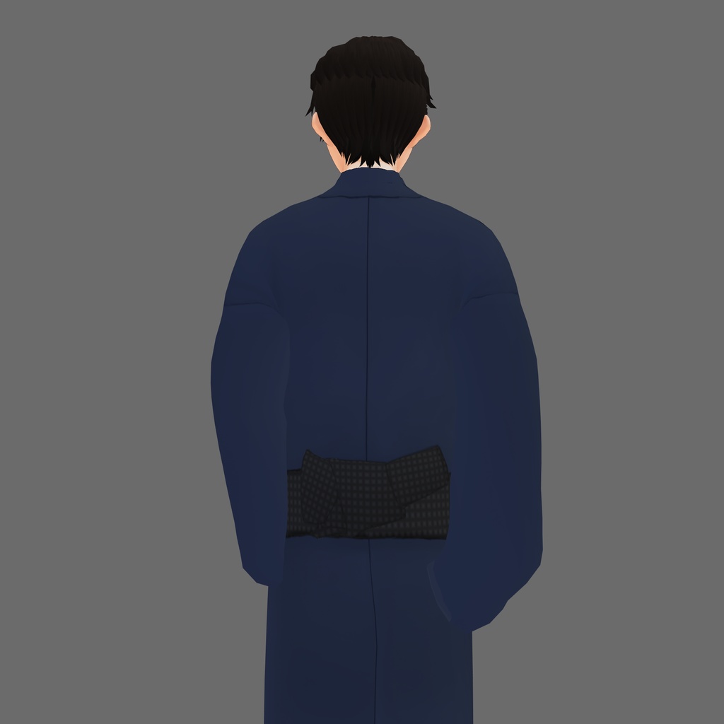 Vroid男性用 訪問着テクスチャ 試着有 Dust En Booth