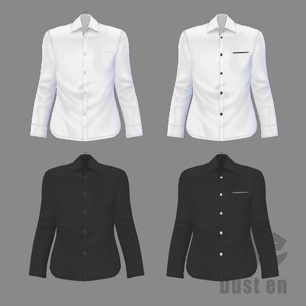 【VRoid β】シンプルシャツ【試着有】