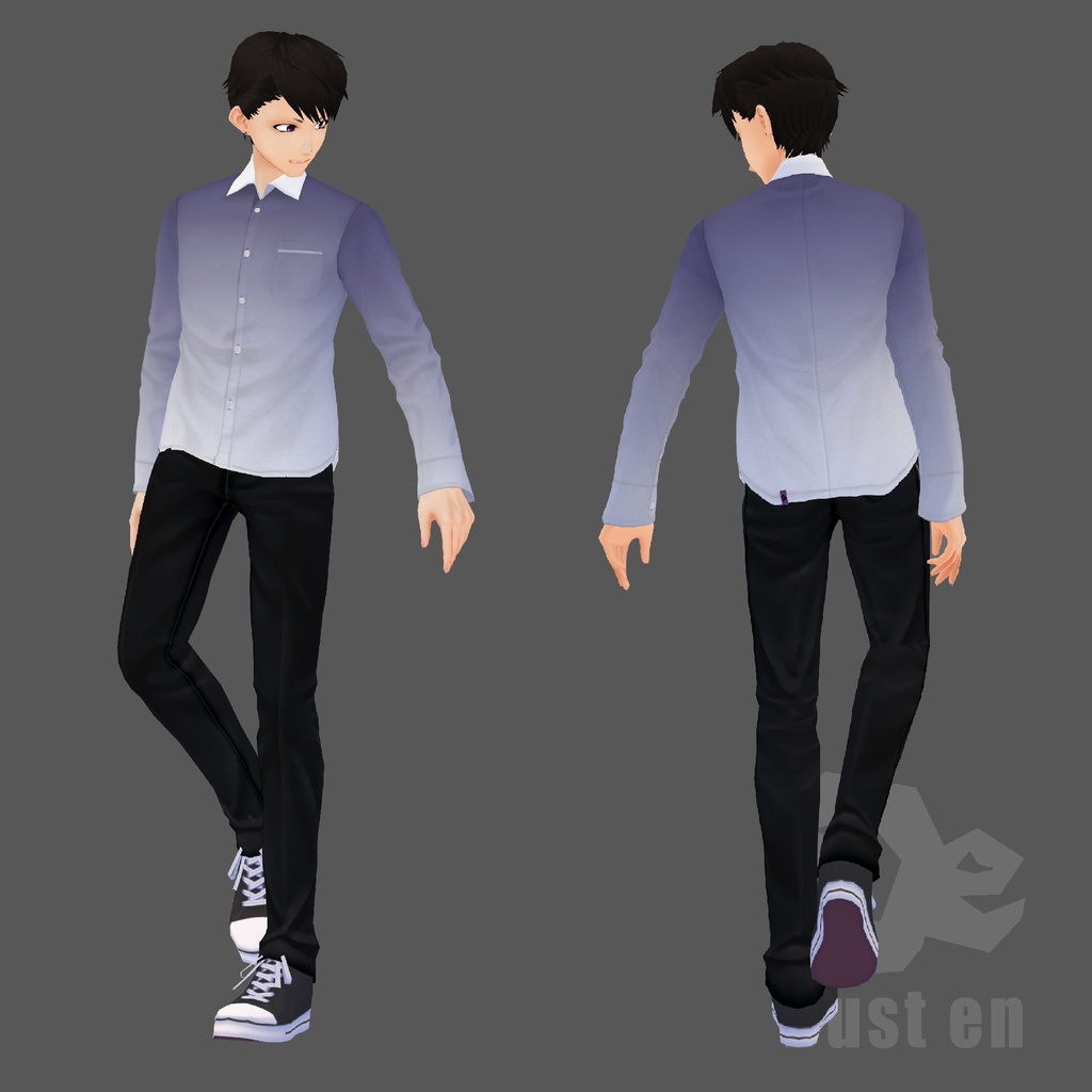 【VRoid β】グラデーションシャツ【試着有】