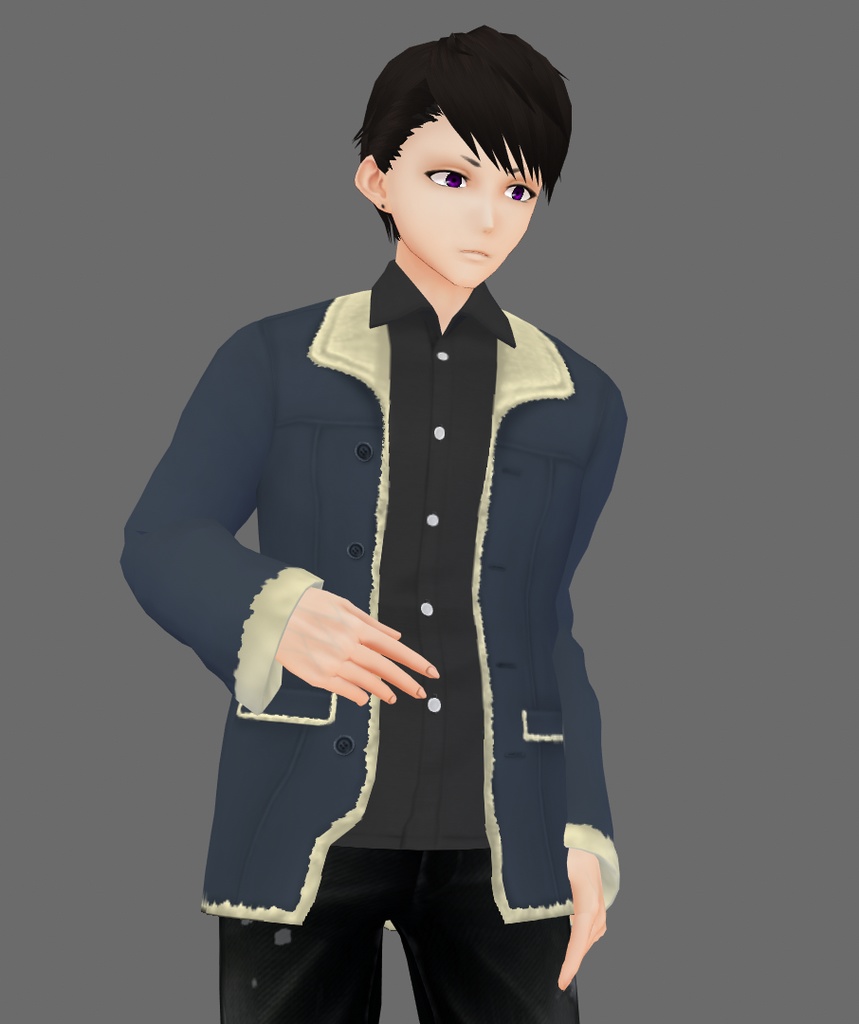 【VRoid Studio】ムートンコート【試着あり】#VRoid