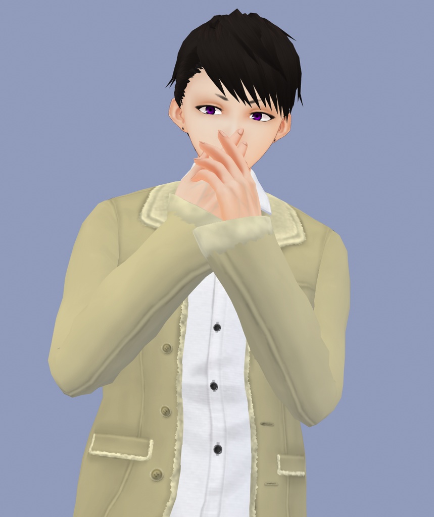 【VRoid Studio】ムートンコート【試着あり】#VRoid