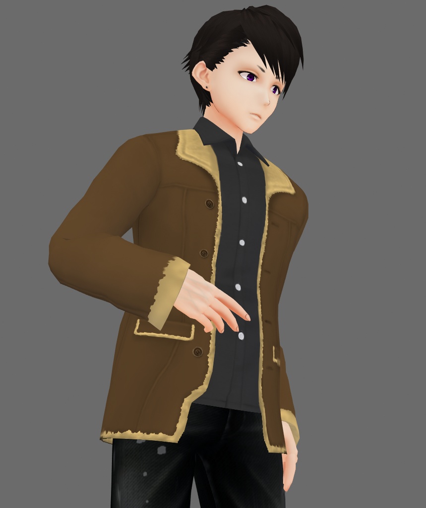 【VRoid Studio】ムートンコート【試着あり】#VRoid