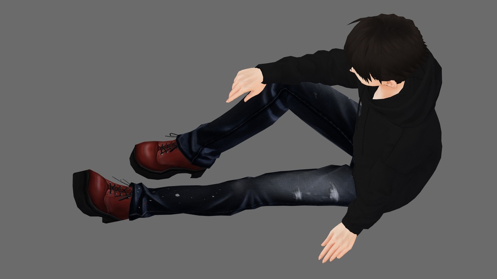 【VRoidStudio】ショートブーツ【試着有】