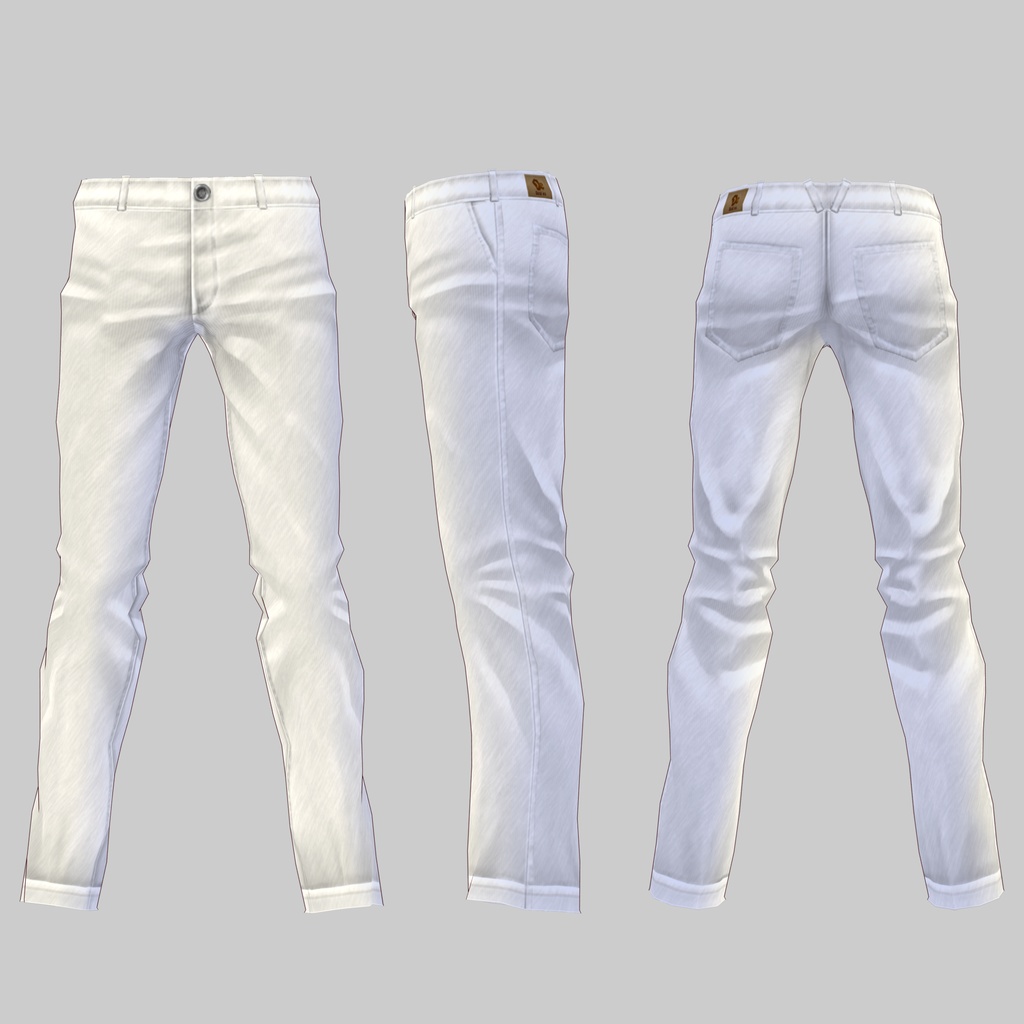 【VRoid Studio】ロールアップカラージーンズ【試着有】