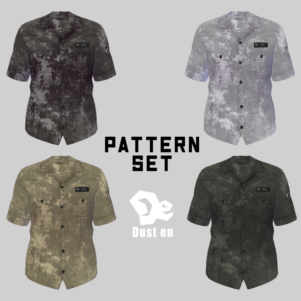 【VRoid Studio】ミリタリーシャツ【試着有】