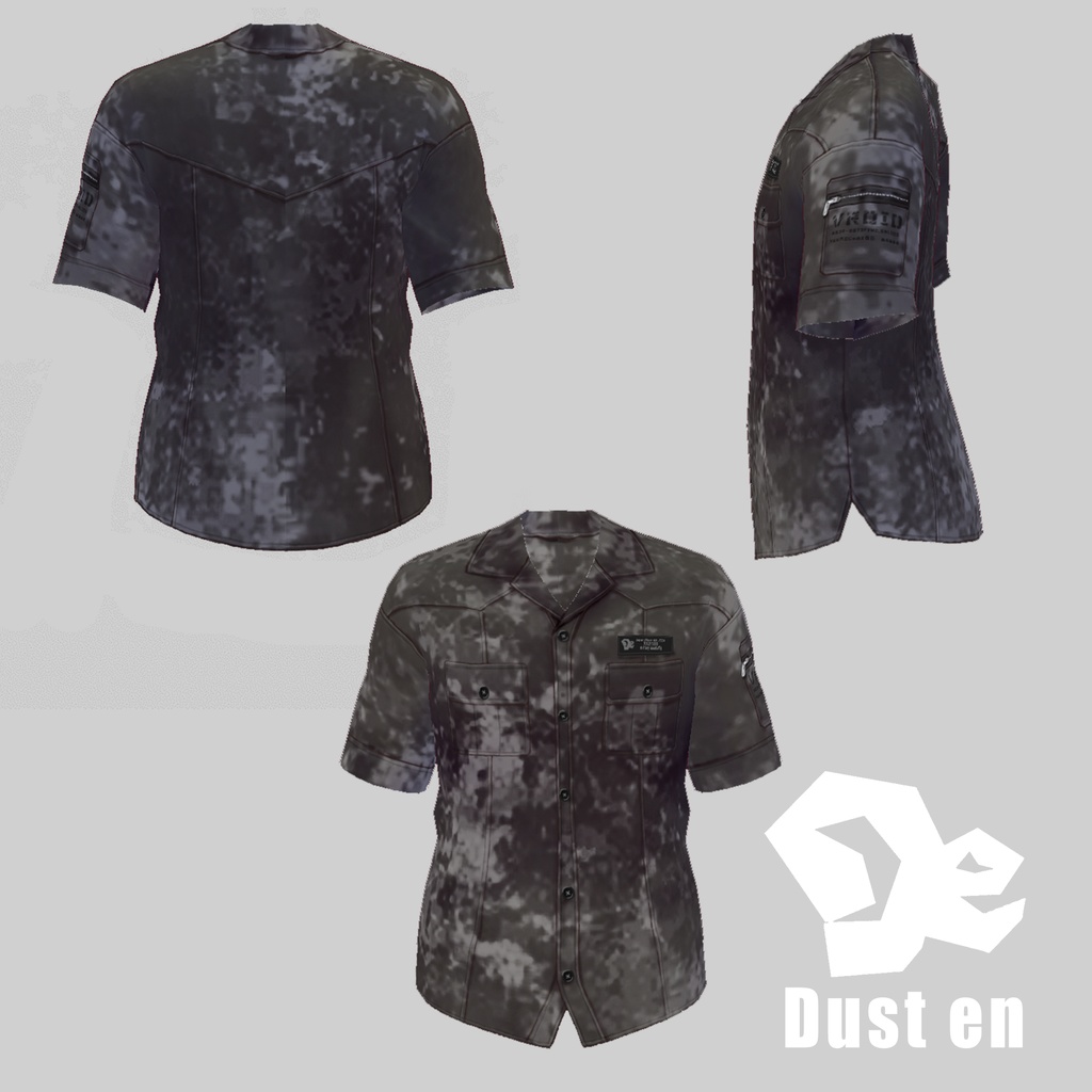 【VRoid Studio】ミリタリーシャツ【試着有】