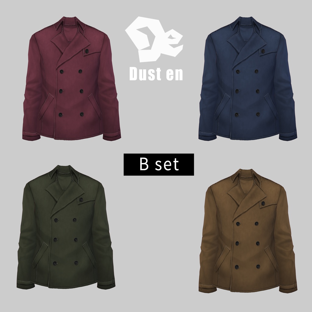 【VRoid Studio】ショートコート【試着有】