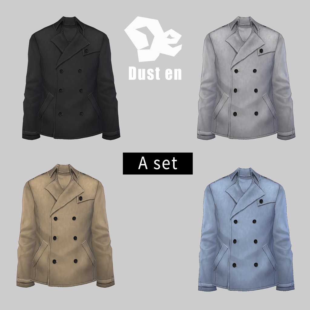 【VRoid Studio】ショートコート【試着有】