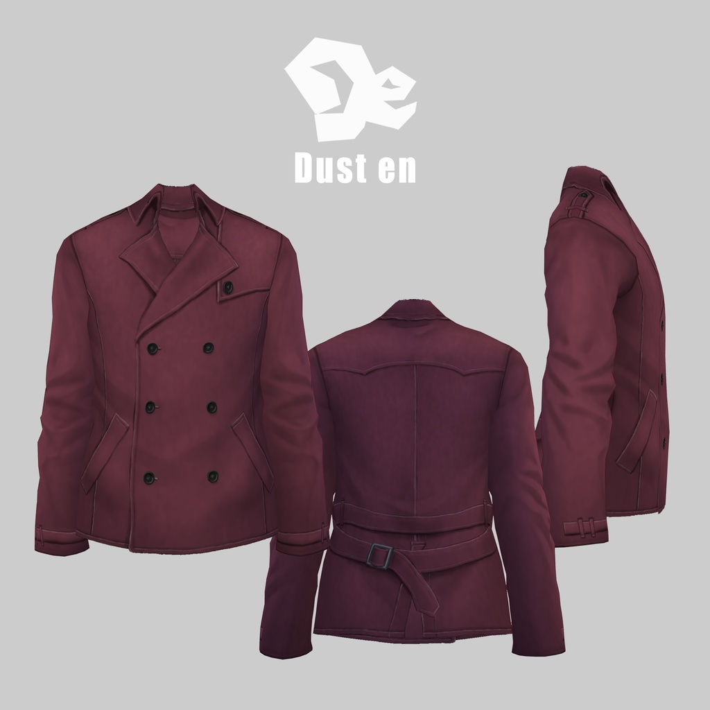 【VRoid Studio】ショートコート【試着有】