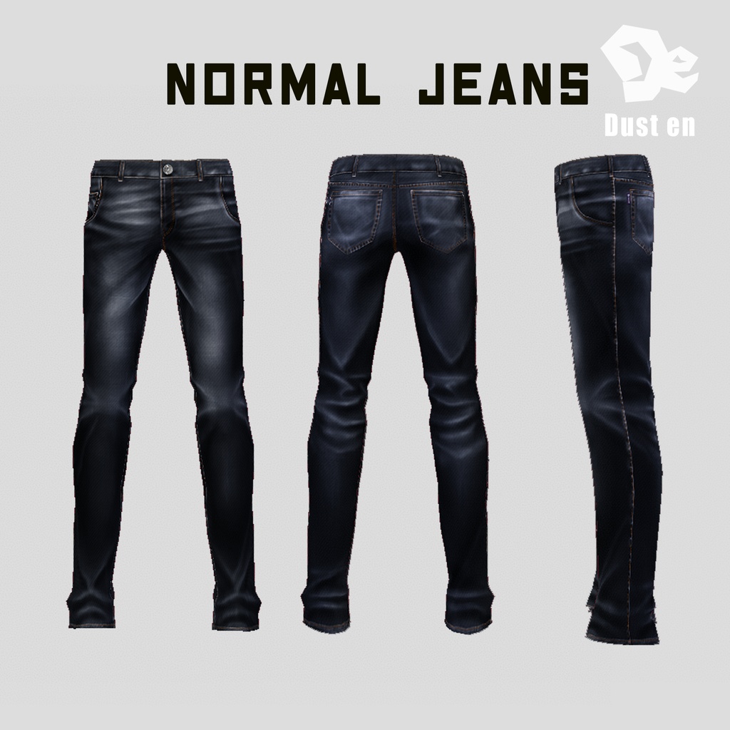 【VRoid β】パンクジーンズ【試着あり】#VRoid