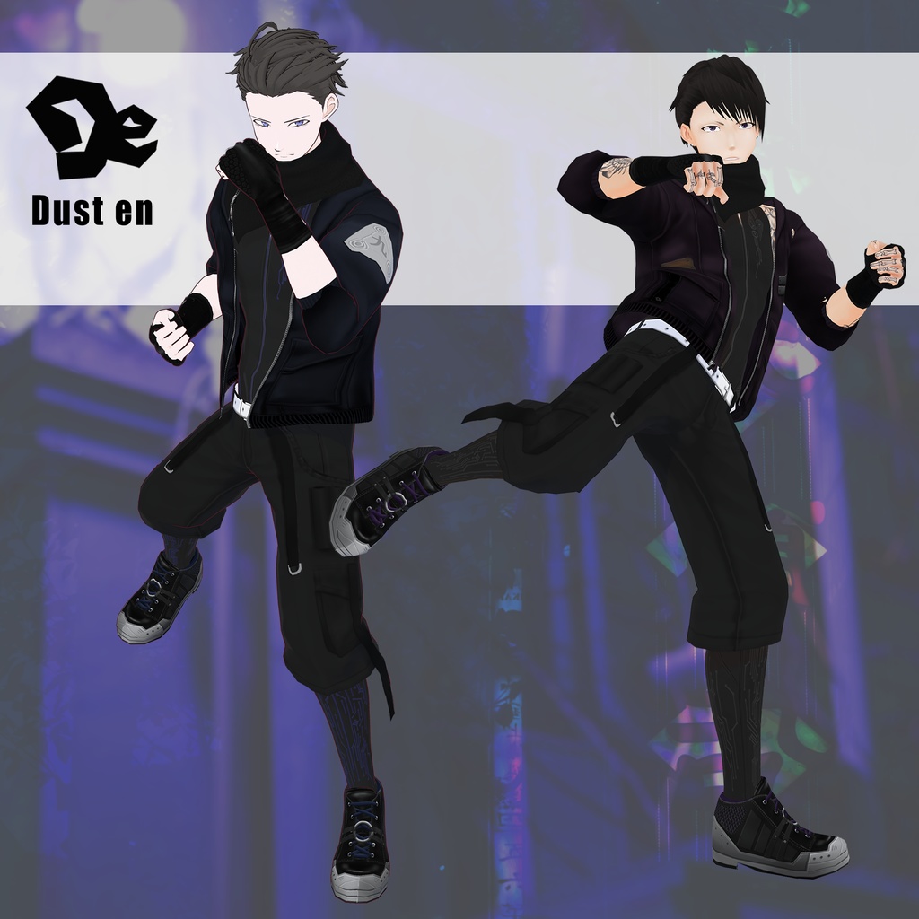 【VRoid Studio】サイバーパンクウェア【試着あり】#VRoid