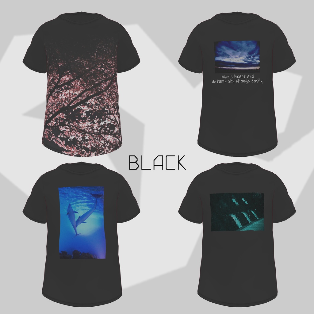 【無料有】フォトプリントTシャツ【男性VRoid】