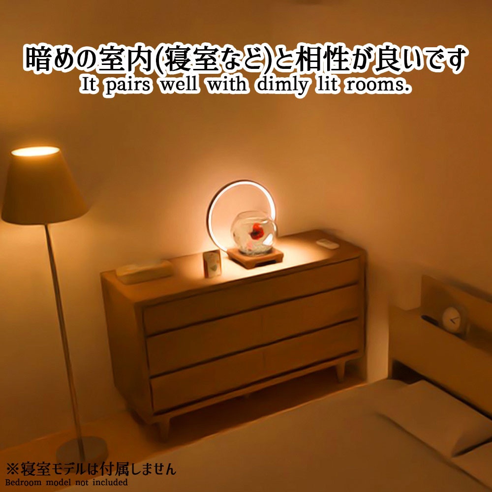 【Unity3Dモデル】夜のアクアリウムセット 動く熱帯魚(ベタ)Ver2 【アニメーション&U#Script同梱】