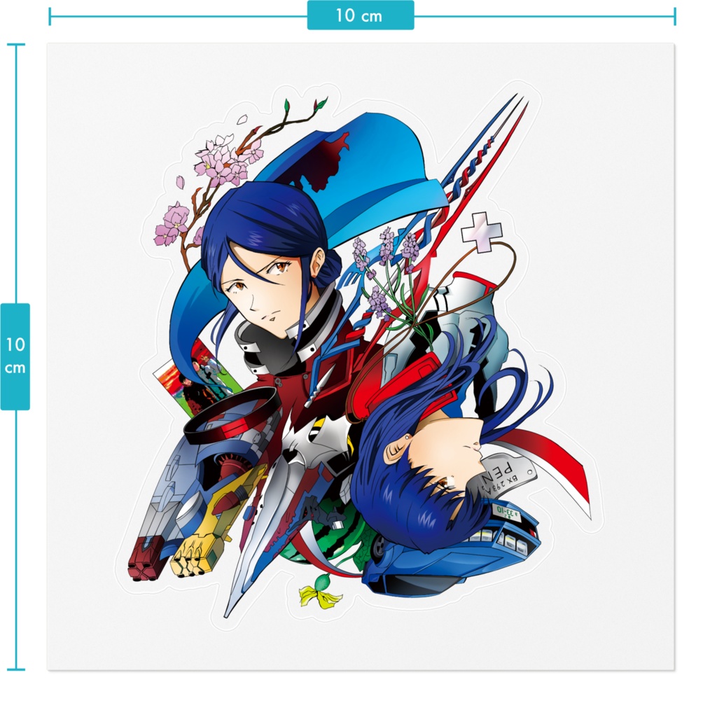 BEAUTIFUL DREAM ステッカー - 100 x 100 (mm)