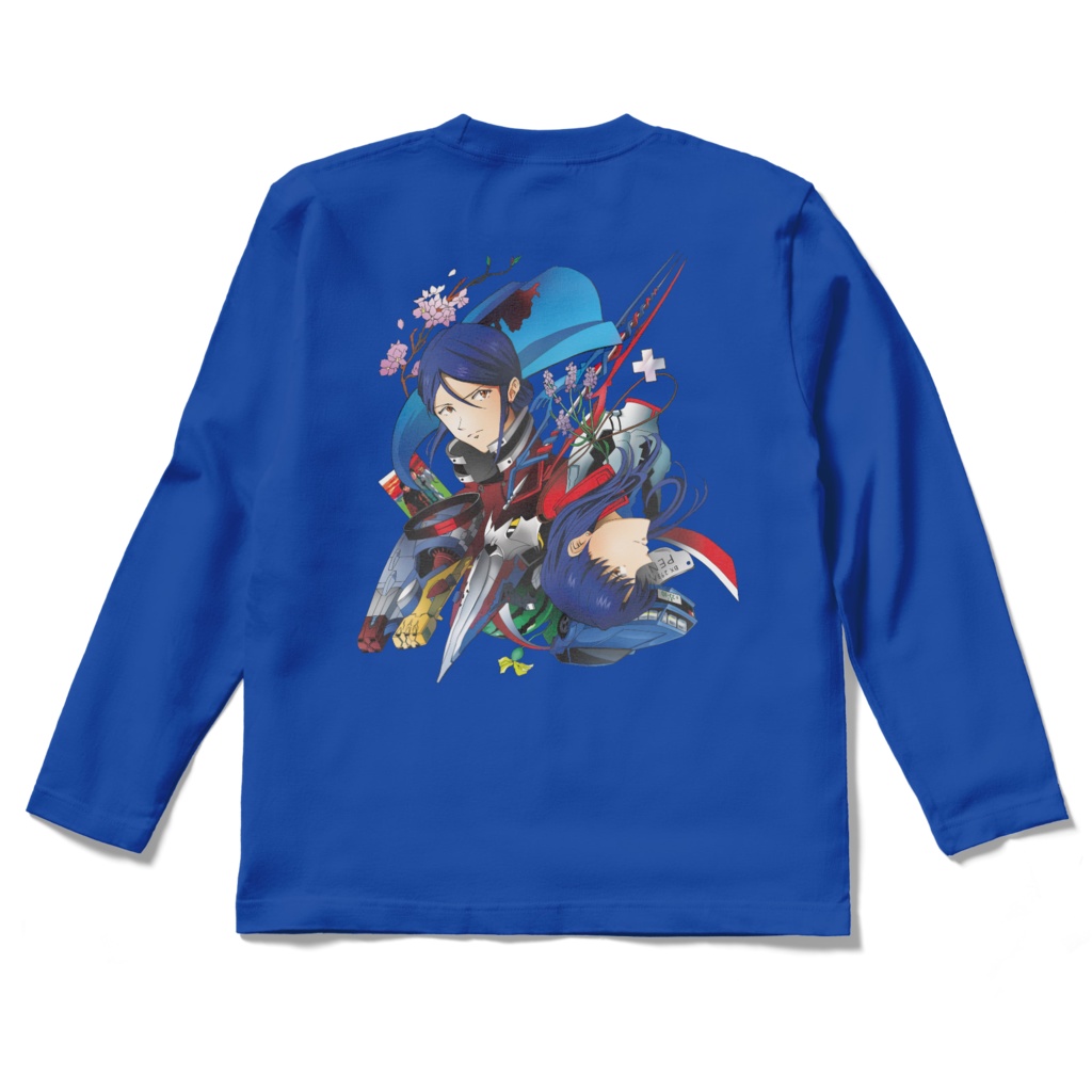 ロングスリーブTシャツ (ブラック、ネイビー、ロイヤルブルー)