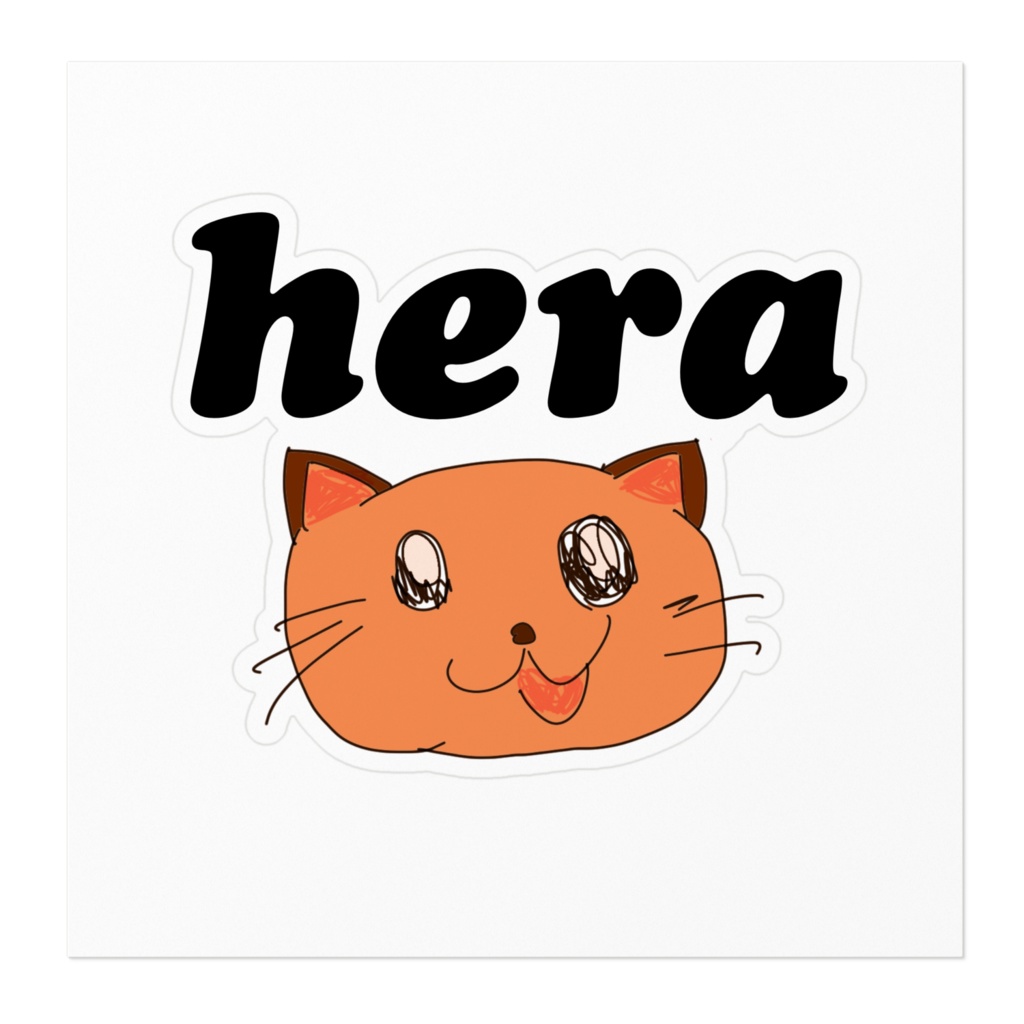 ネコヘラステッカー