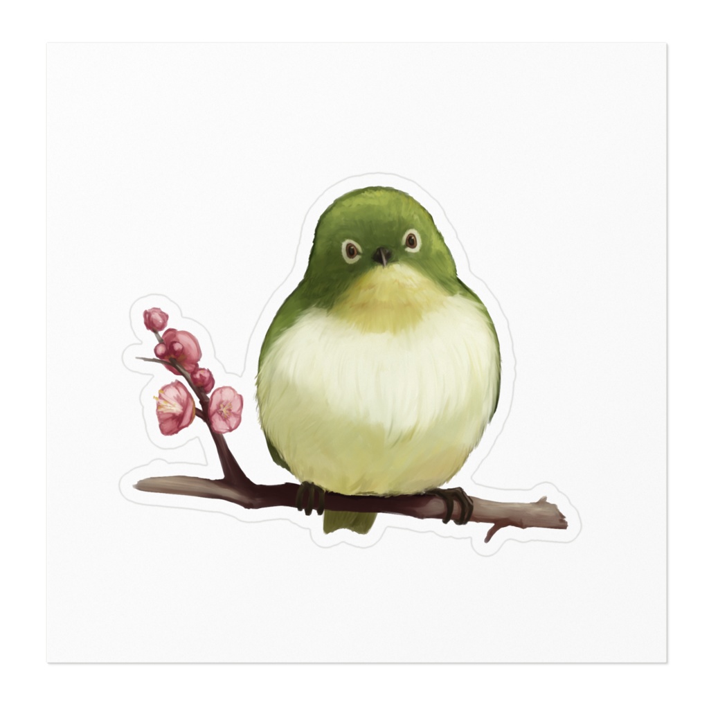 ステッカーメジロ