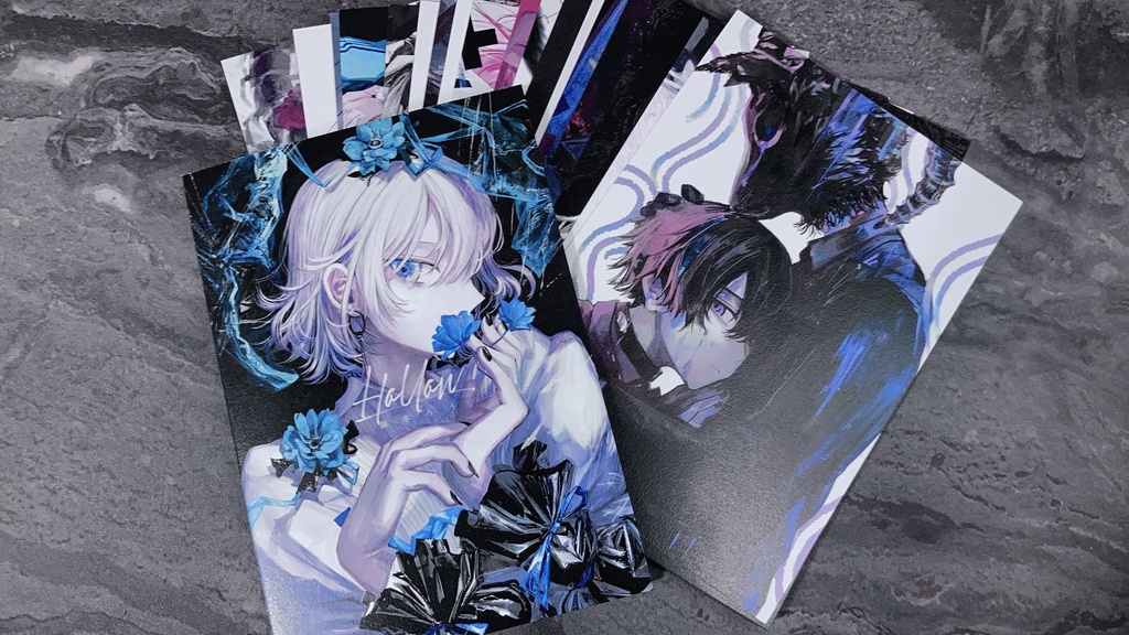 【イラスト集】『Hollow』歩廊 - Rou Shitou Artworks Illustration card book -