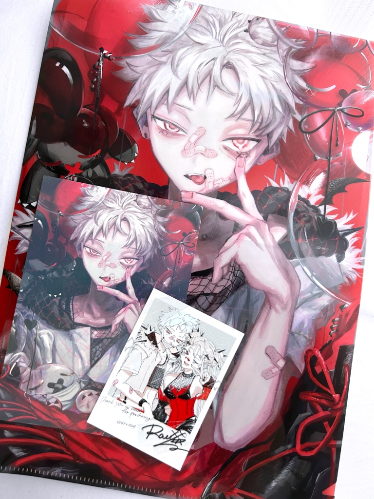 RED3点セット【アクリルキーホルダー+クリアファイル・ポストカード付】