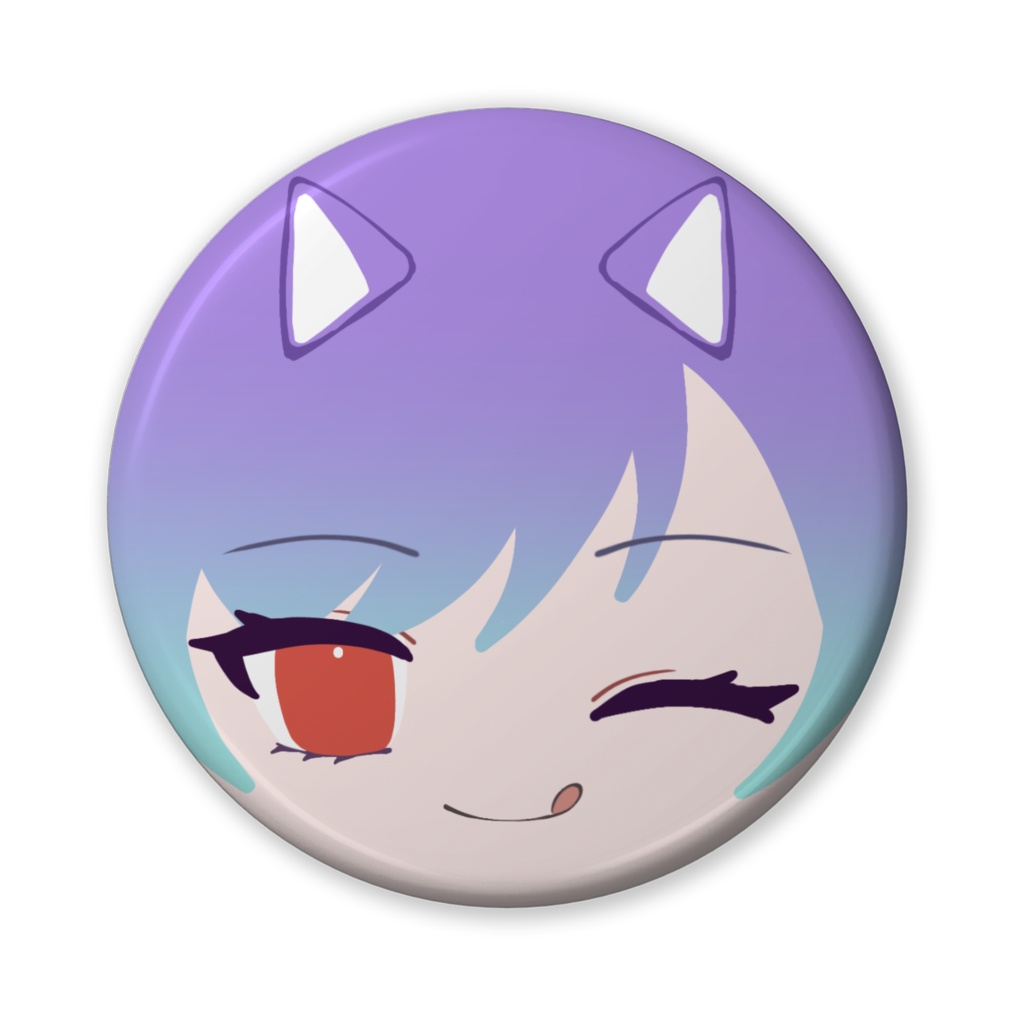 ウインクうつろ缶バッチ