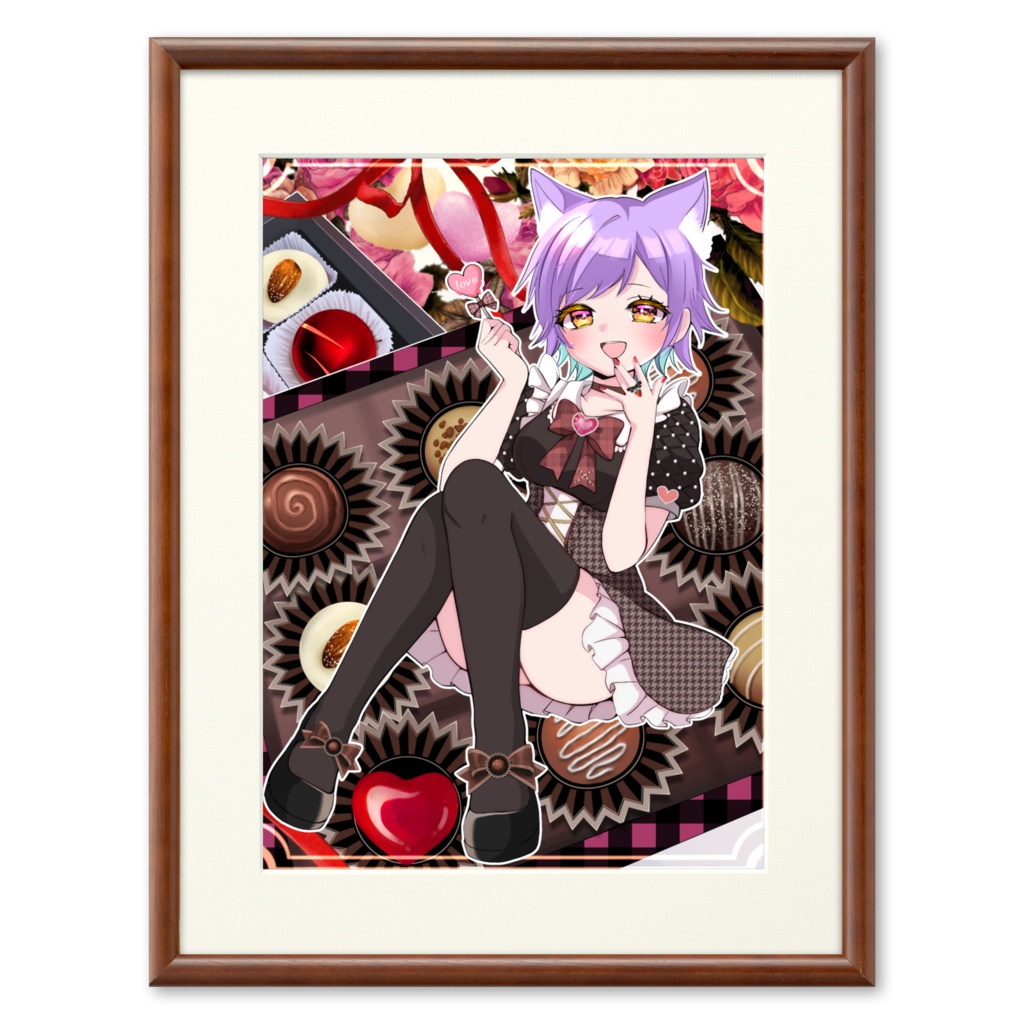 バレンタインうつろ複製画