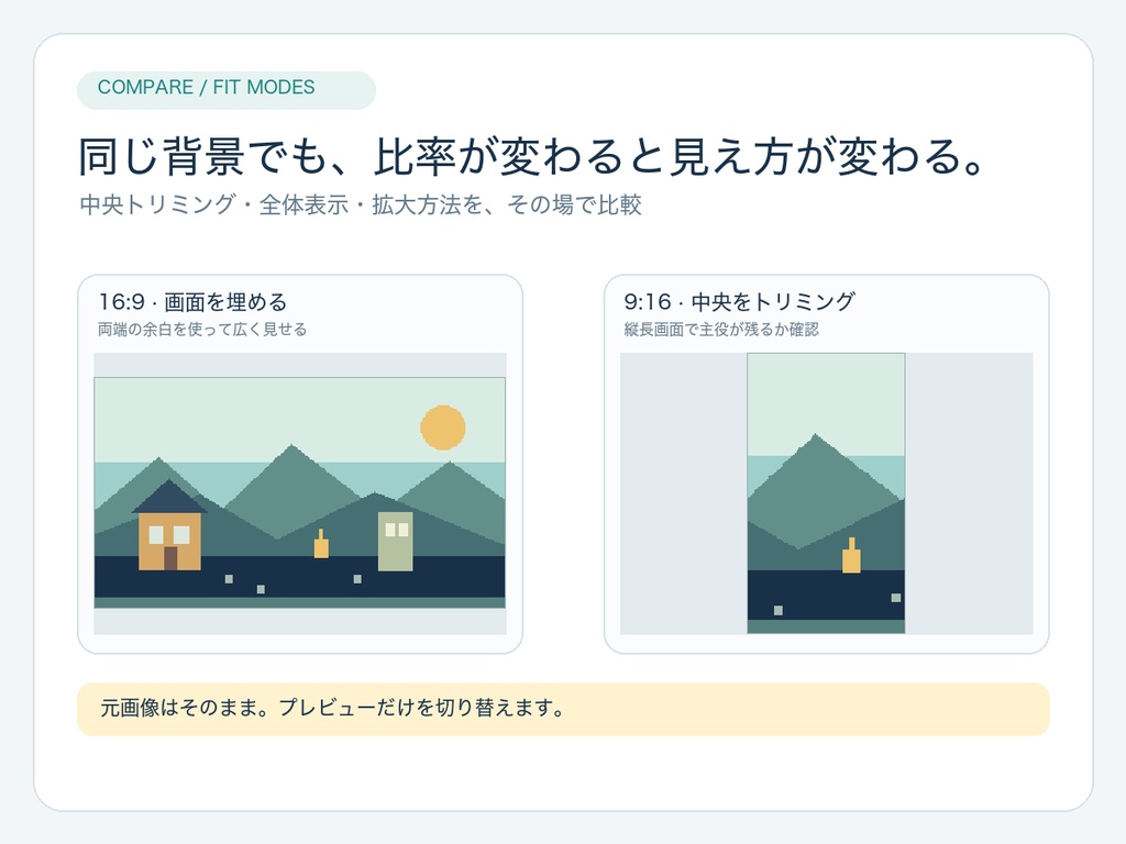 Pixel Viewport Studio|ゲーム背景の画面比率プレビュー