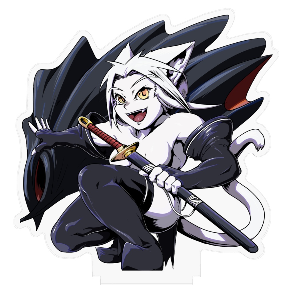 猫のおねえさんアクリルフィギュア マント.ver