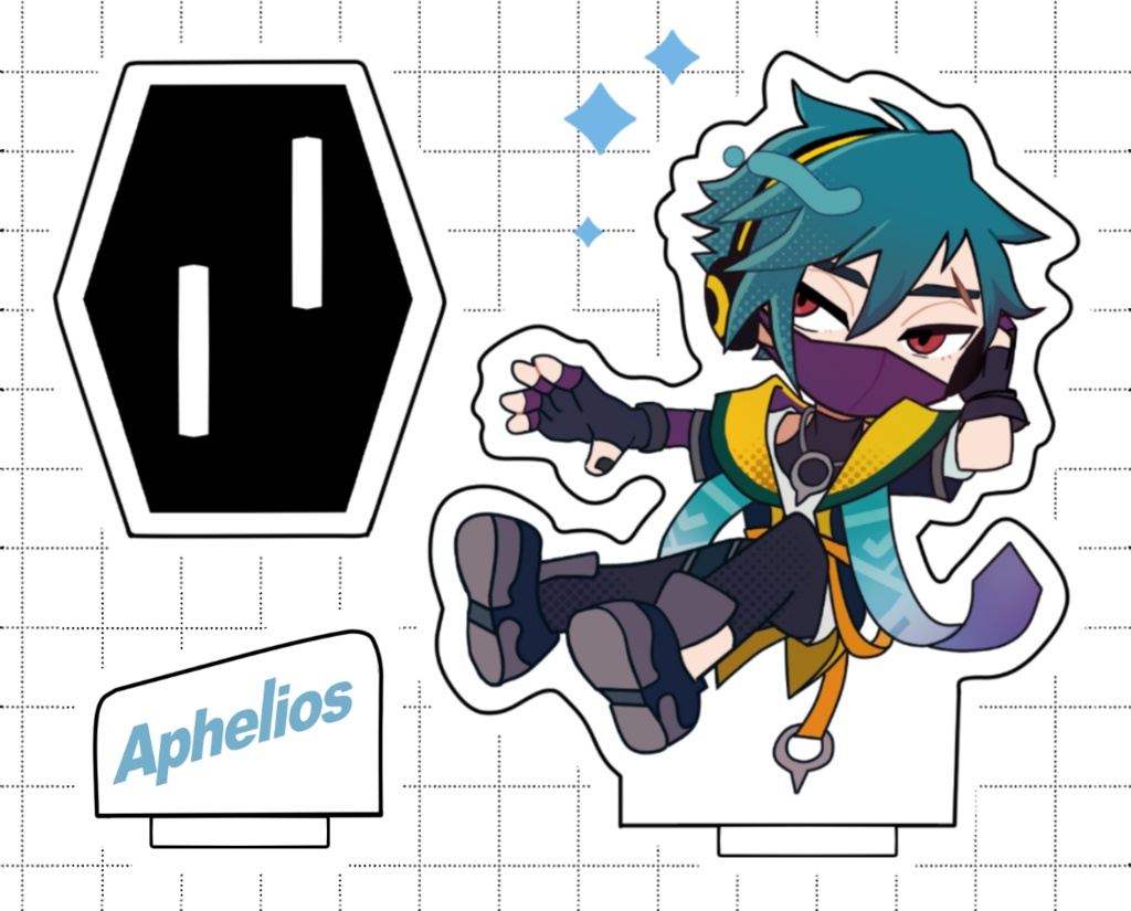HSアフェリオス　フレーム付きアクリルスタンドセット