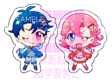 七浦のシール、マグネット