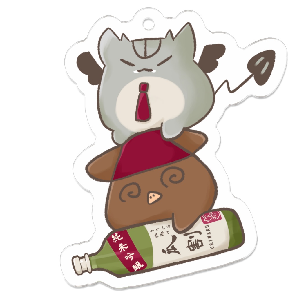 うりすけ＆わるすけアクキー