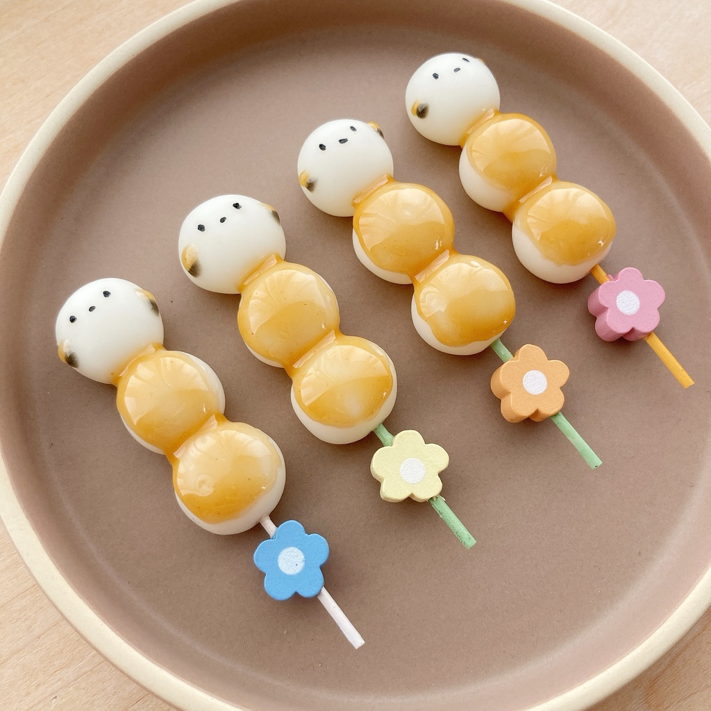 シマエナガのみたらし団子キーホルダー