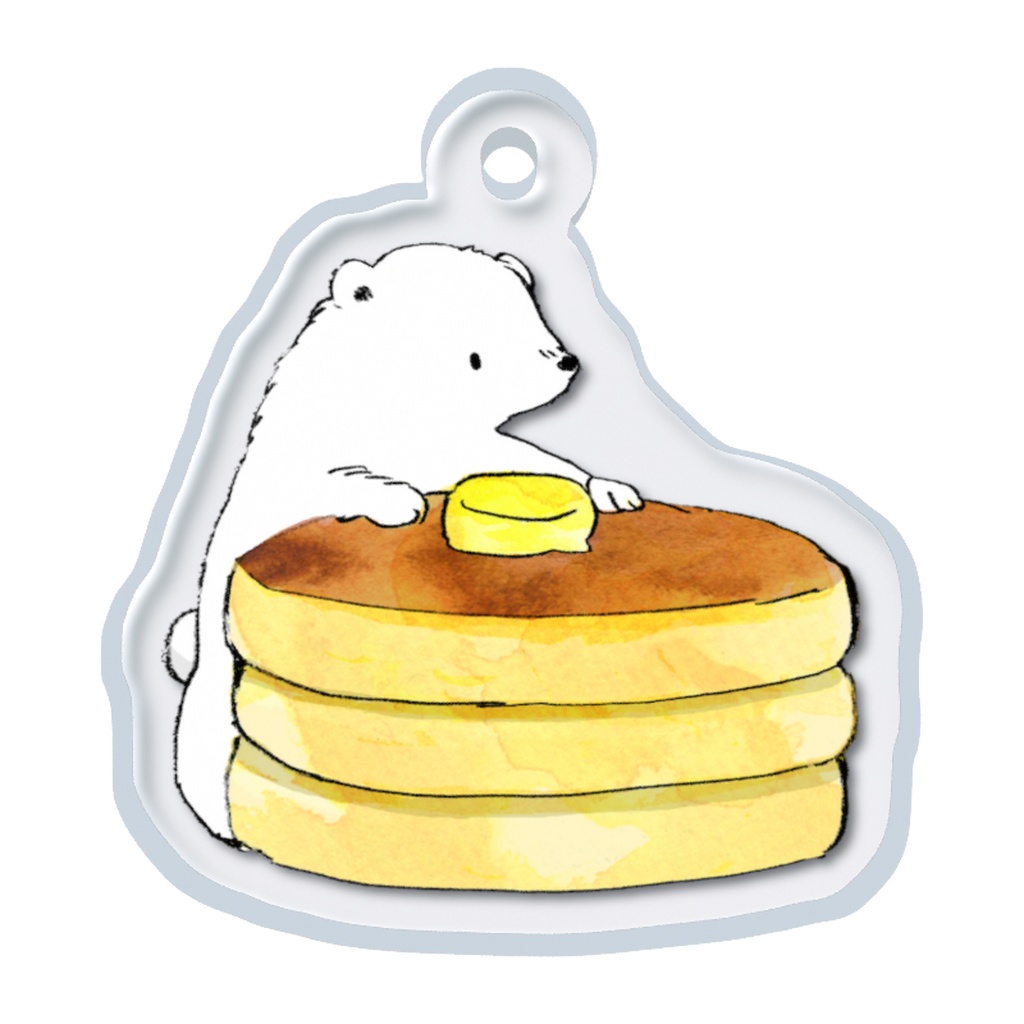 しろくまとホットケーキのめじるしチャーム