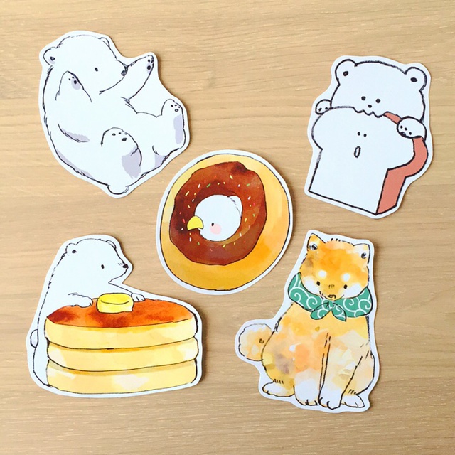 大きい動物シール